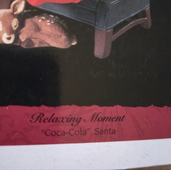 1994 Hallmark Keepsake "Relaxing Moment" Coca-Cola Santa Christmas Ornament - Picture 5 of 12